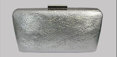 Silver Textured Evening Clutch 6095-11