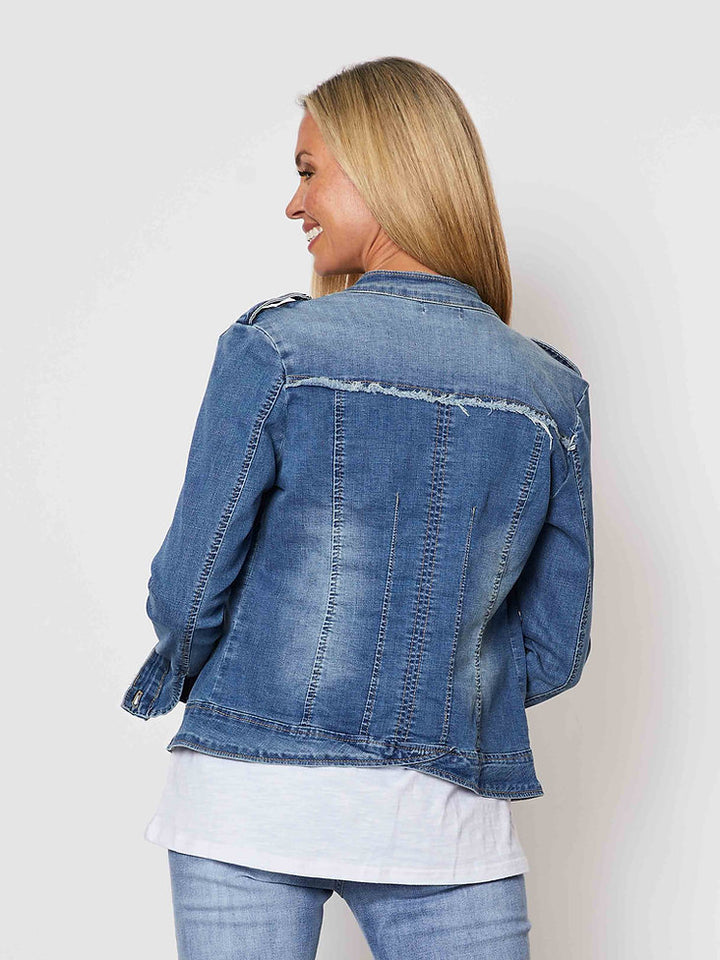 Threadz Military Denim Jacket