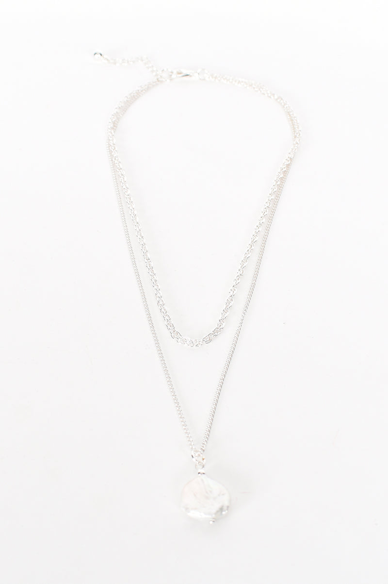 Freshwater Pearl Drop Layer Necklace