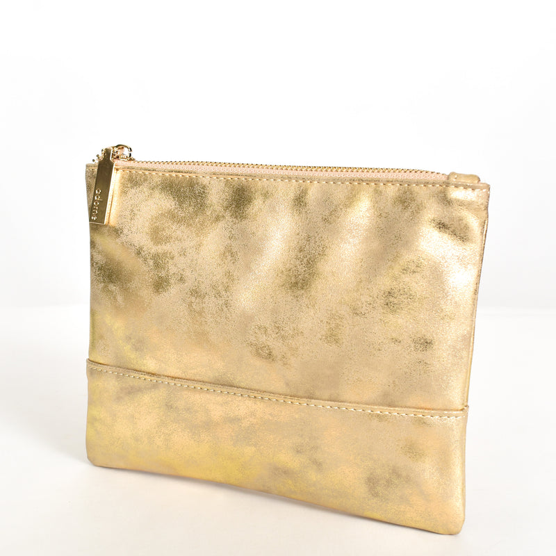 Glitter Look Zip Top Pouch