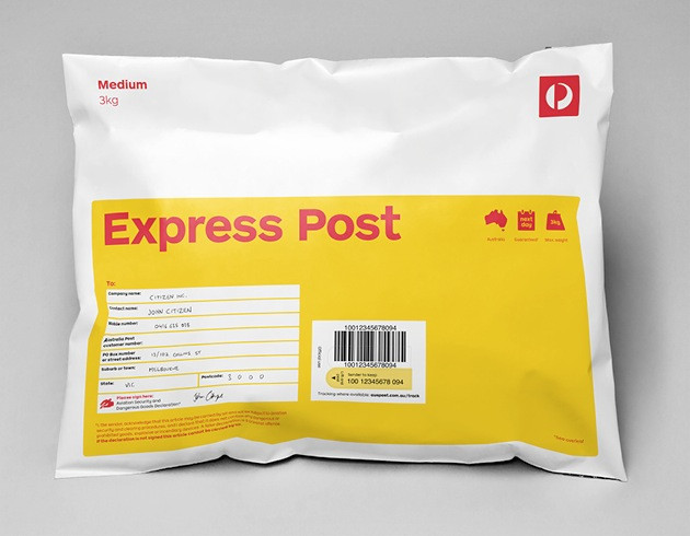 Express Post Larger Items up to 5kg via Australia Post