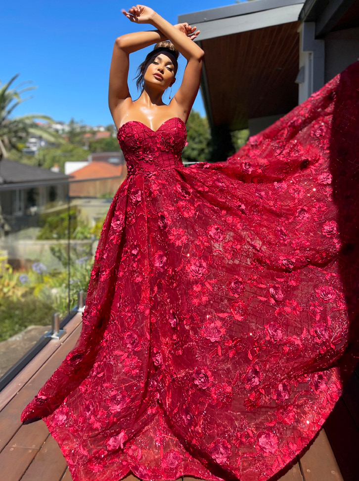 Jadore - JX5077 (Available in Wine, Dove Blue, Navy and Ivory)