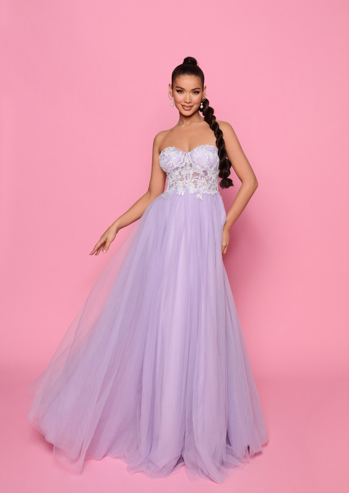 Nicoletta - NP147 (Available Ivory/Nude, Black, Lilac and Light Blue)