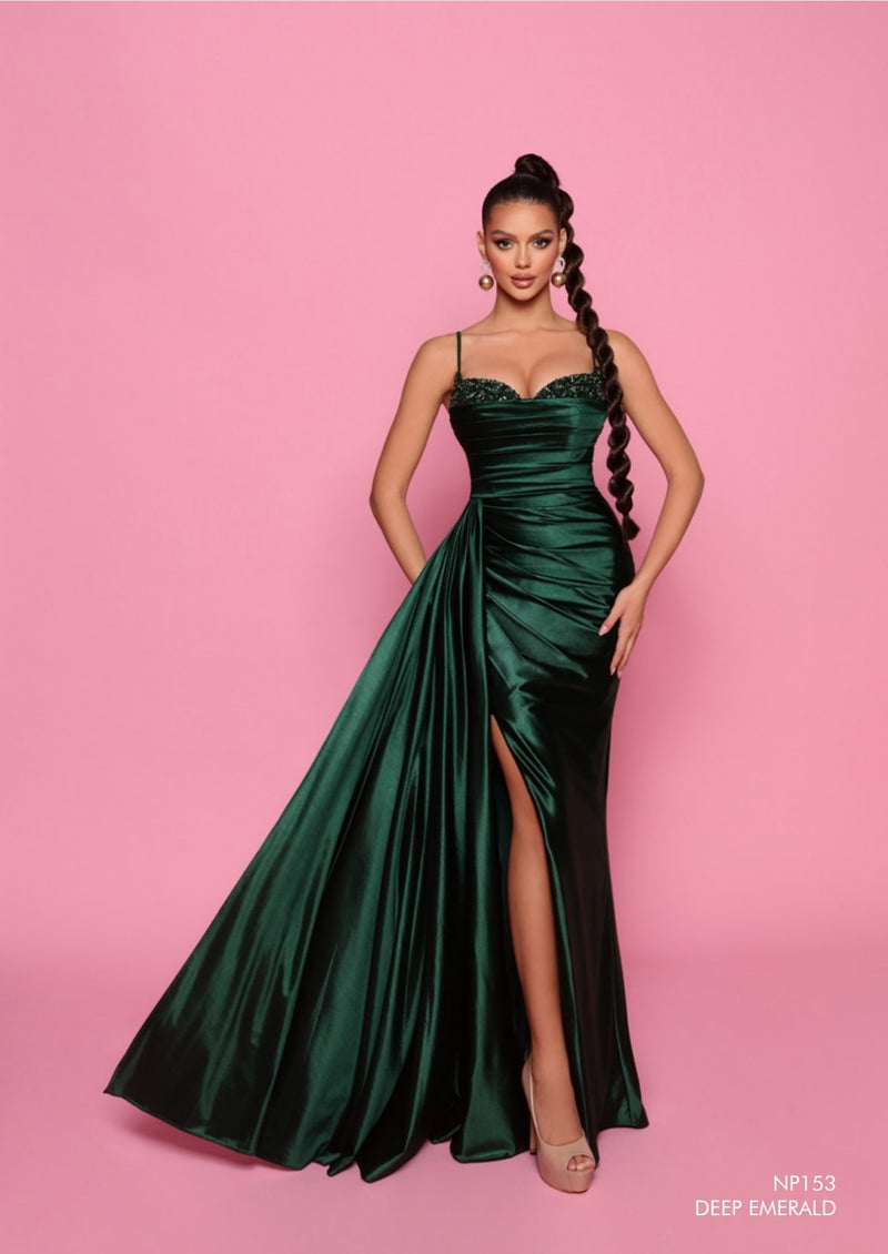 Nicoletta - NP153 (Available Cadet Blue, Champagne, Deep Emerald and Silver)