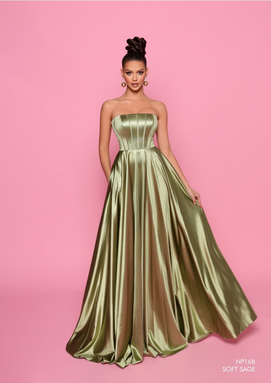 Nicoletta - NP168 (Available Champagne, Soft Sage and Plum)