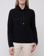 Ping Pong Black Funnel Neck Pullover