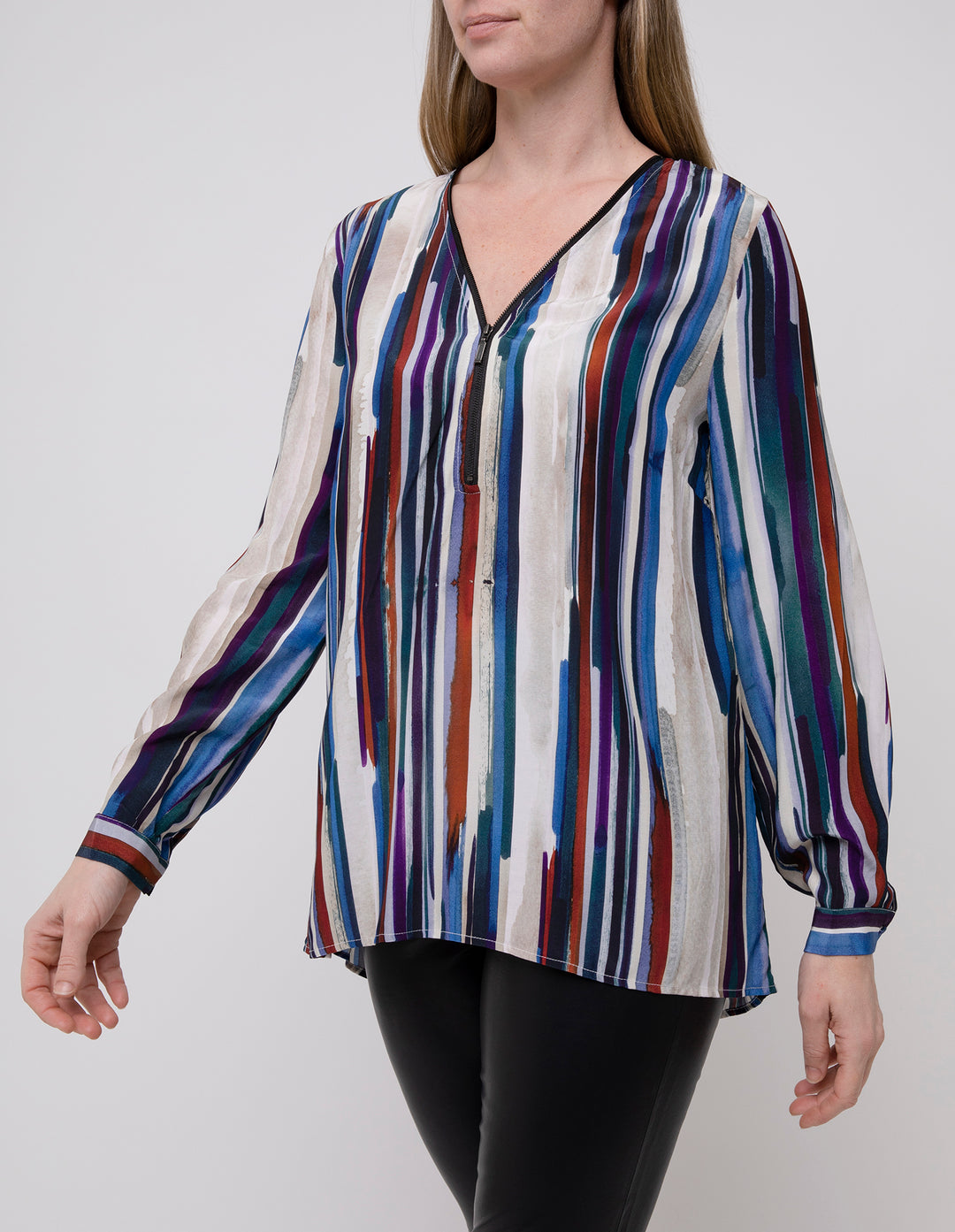 Ping Pong Painterly Stripe Top