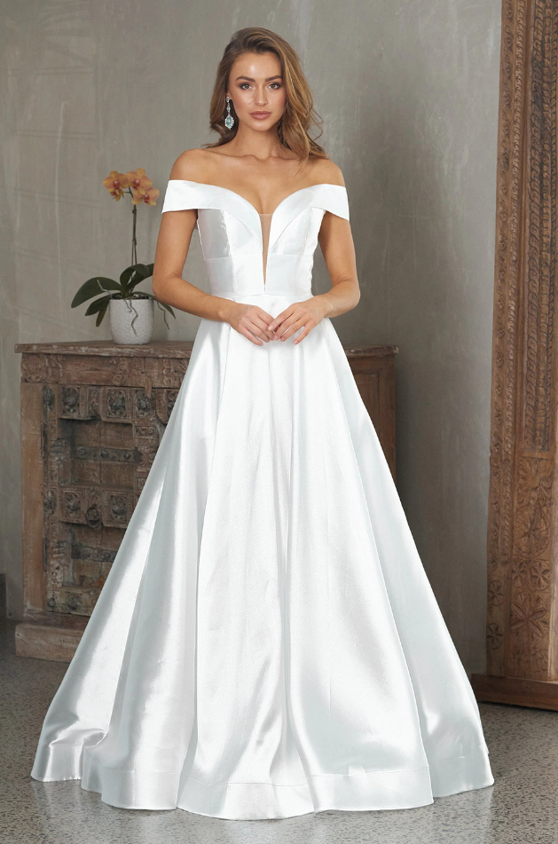 Tania Olsen Designs PO861 Beth  (Available in Vintage White and White)