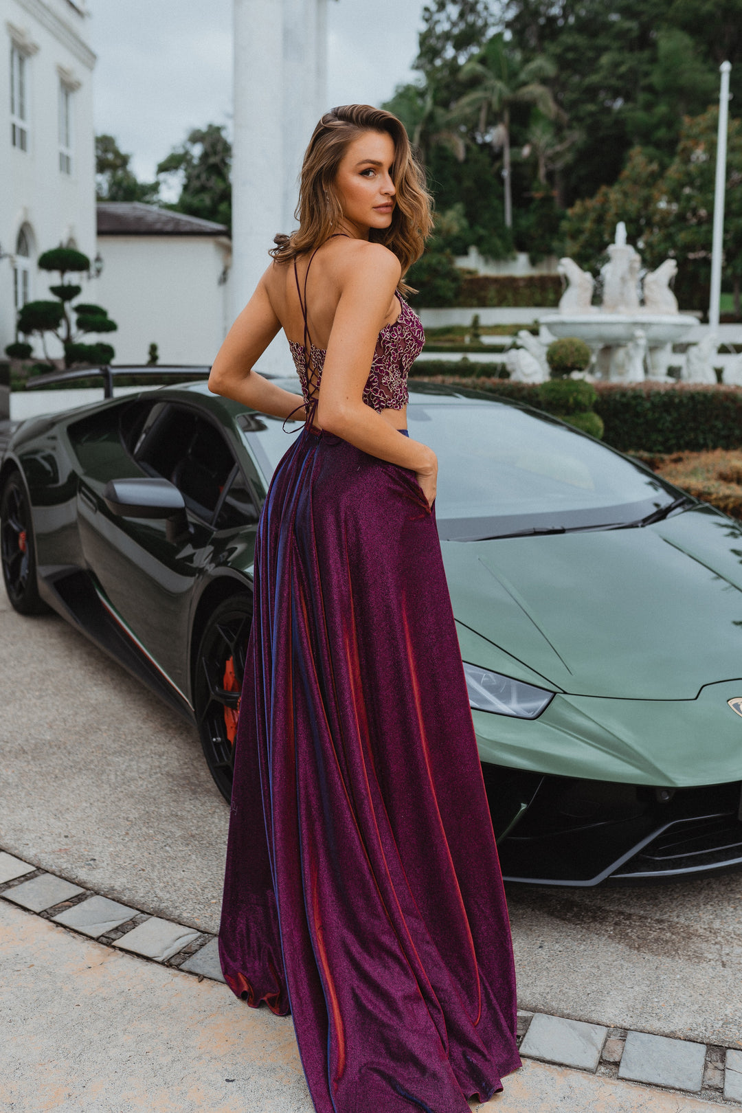 Tania Olsen Designs Manchester PO893  (Available in Fuschia, Pale Blue, Aurora, Blush and Emerald)