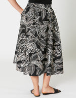 Ping Pong Etched Floral Print Skirt