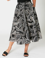 Ping Pong Etched Floral Print Skirt