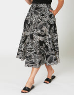 Ping Pong Etched Floral Print Skirt