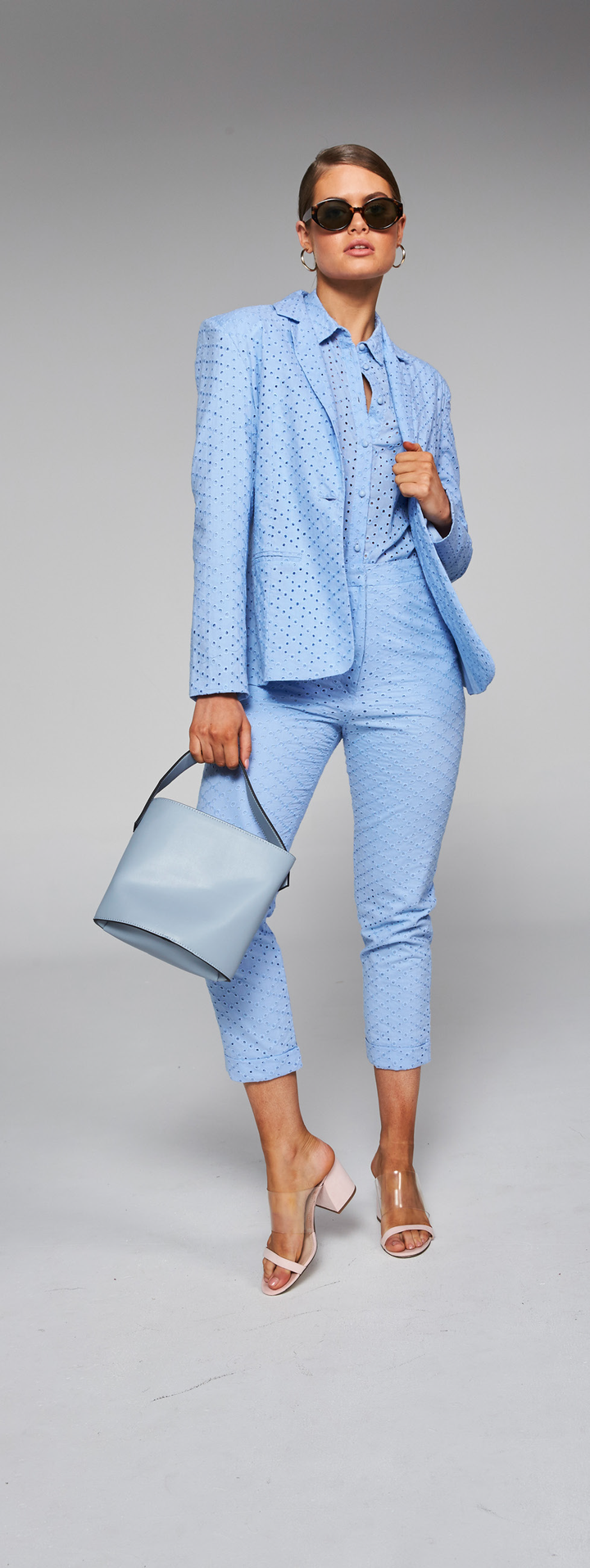 Frankie + Dash Powder Blue Cigarette Pants