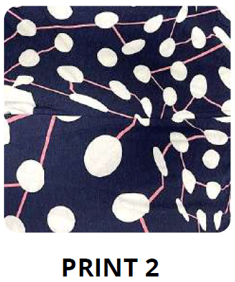 Vivid Jersey Print Knit Top V4537a