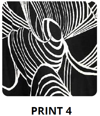 Vivid Jersey Print Knit Top V4537a
