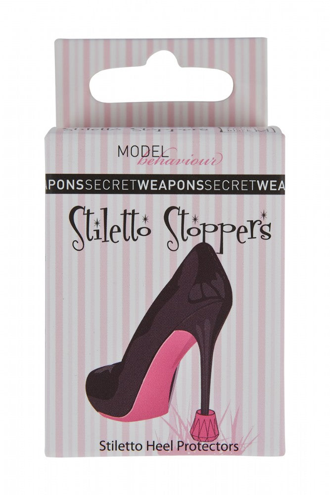 Secret Weapons Stiletto Stoppers Heel Protectors - Clear or Black