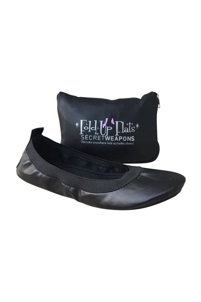 Secret Weapons Fold Up Flats in Midnight Black