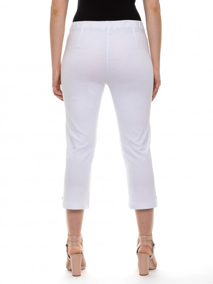 Equus slim fit 7/8 white pants