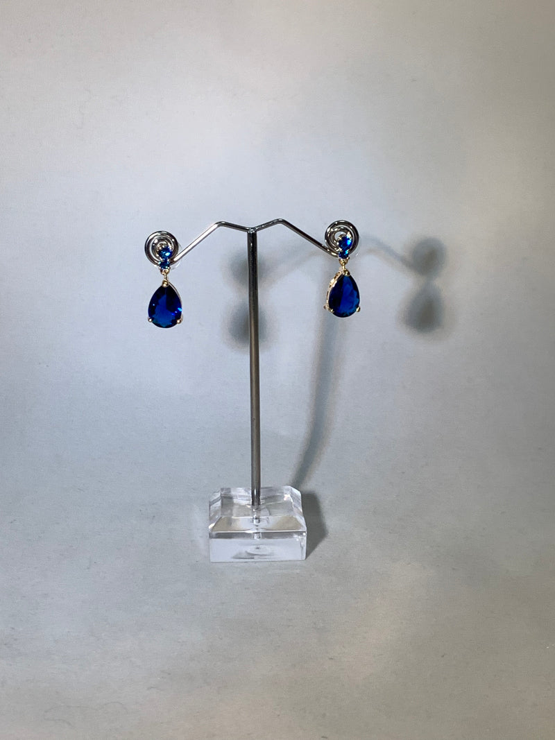 De Cavalier Blue Rhinestone earrings 401