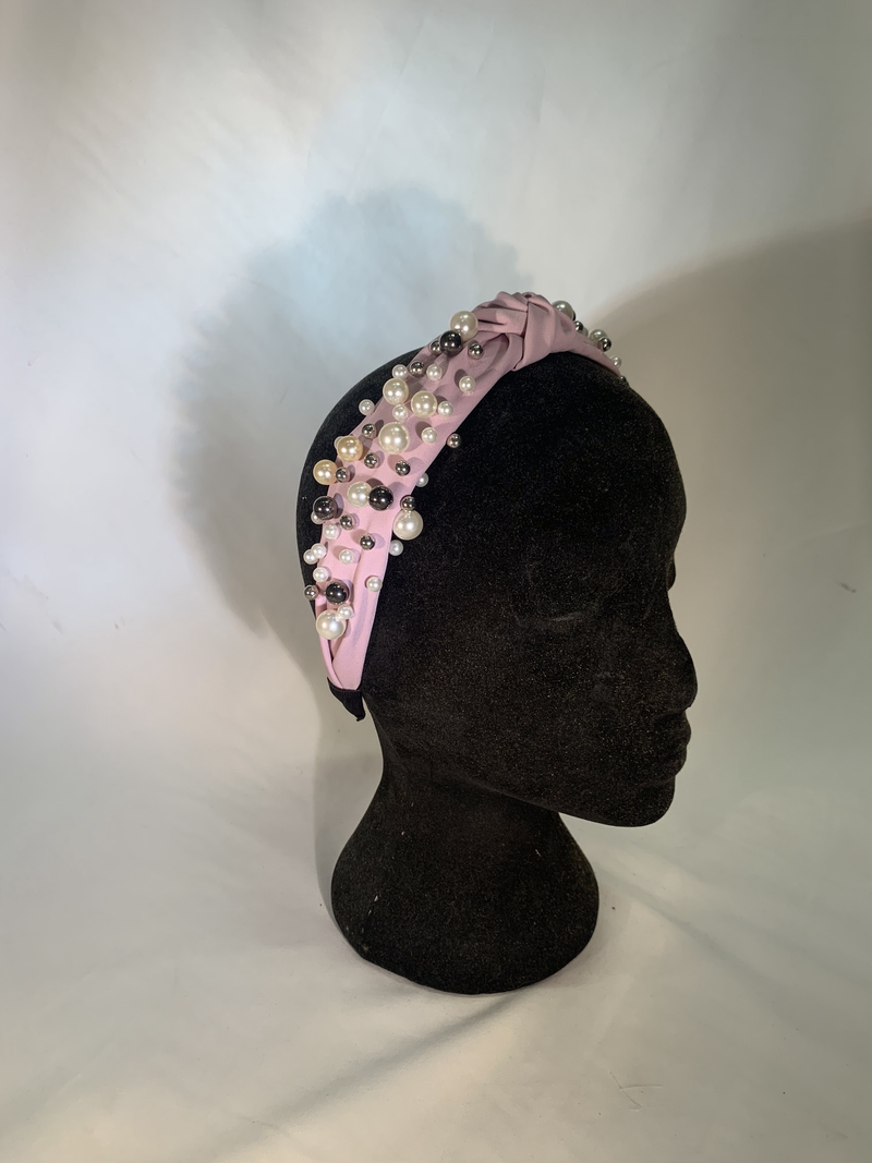 Stellar Rose Pearl bead headband lilac 69604