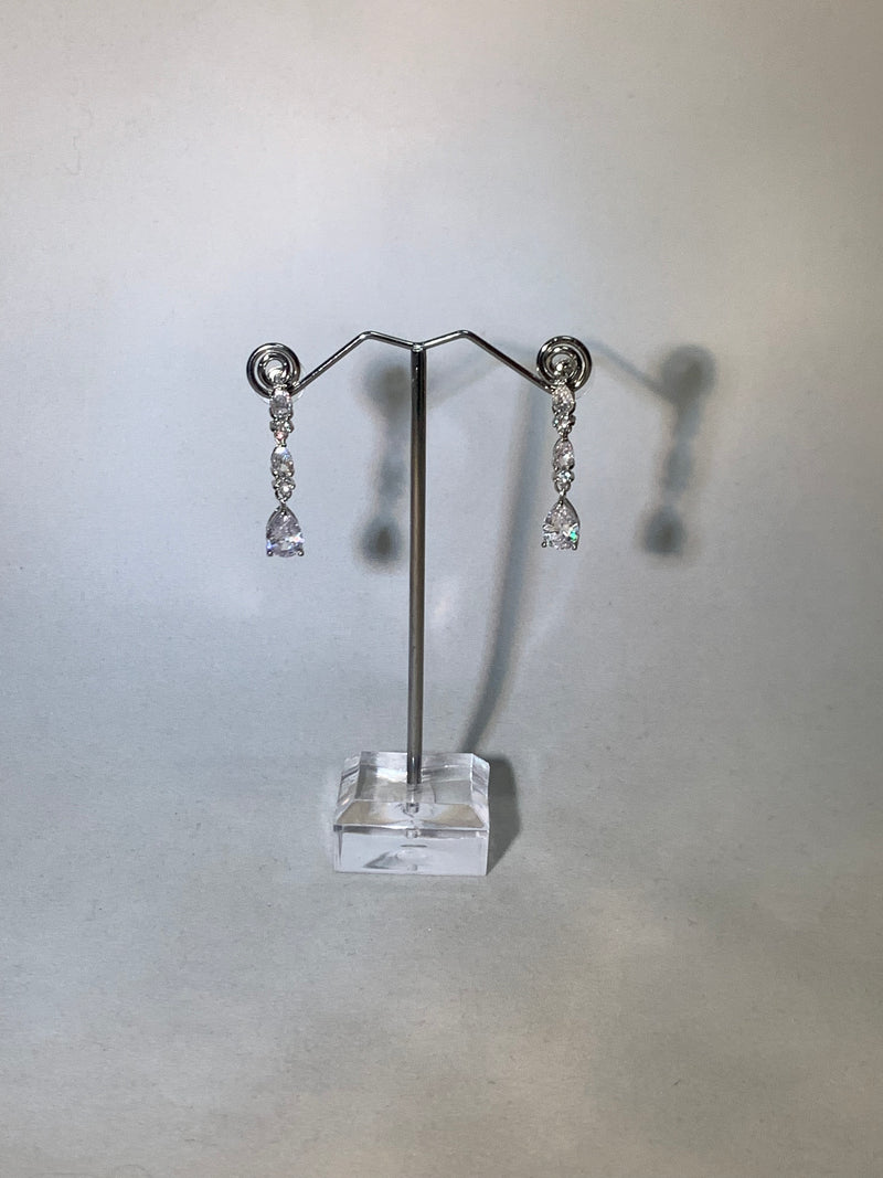 De Cavalier Diamante and Silver Drop earrings 194