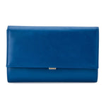 Madison Fold over Blue Clutch