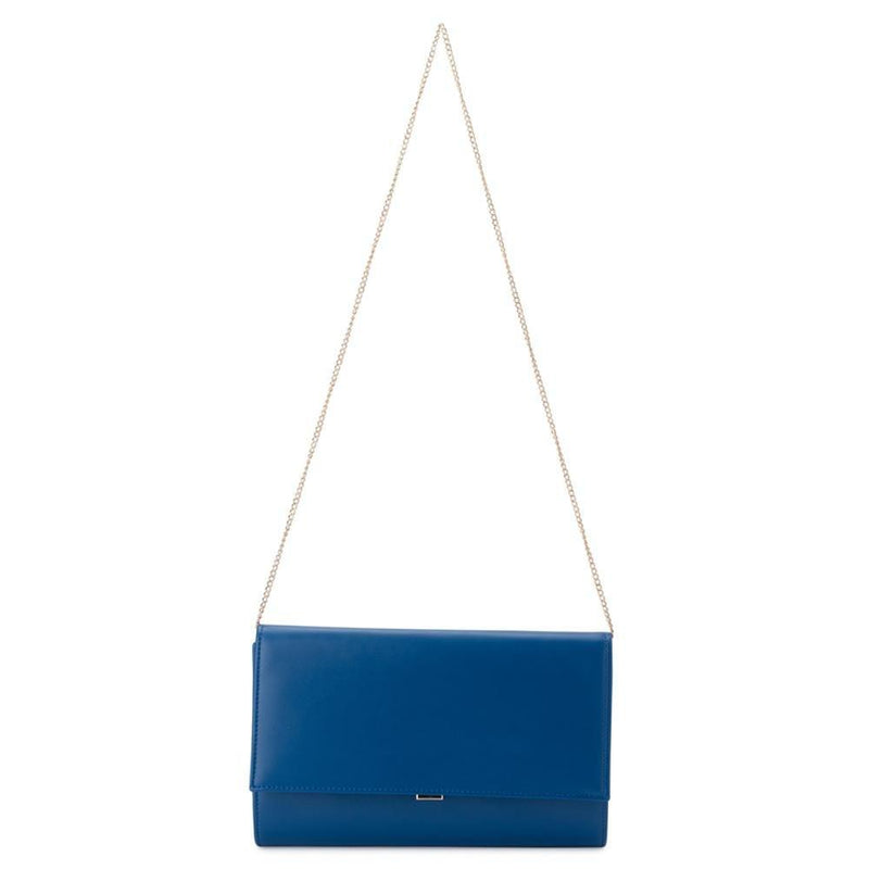 Madison Fold over Blue Clutch