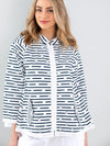 Marco Polo Summertime Jacket Navy Stripe with silver spots